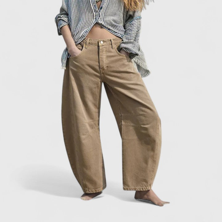Rain Wide-Leg Trousers