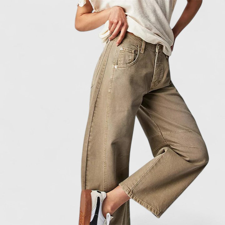 Rain Wide-Leg Trousers