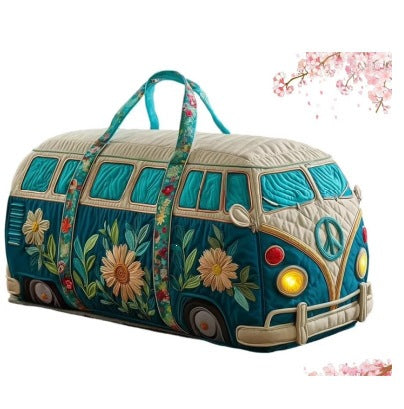 Tealvana - Quilted Travel Duffle Bag