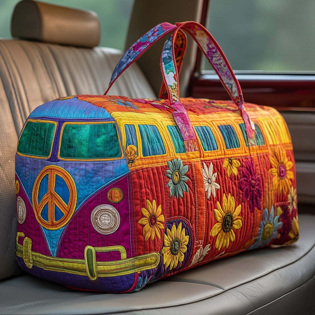 Rainbowvana - Quilted Travel Duffle Bag