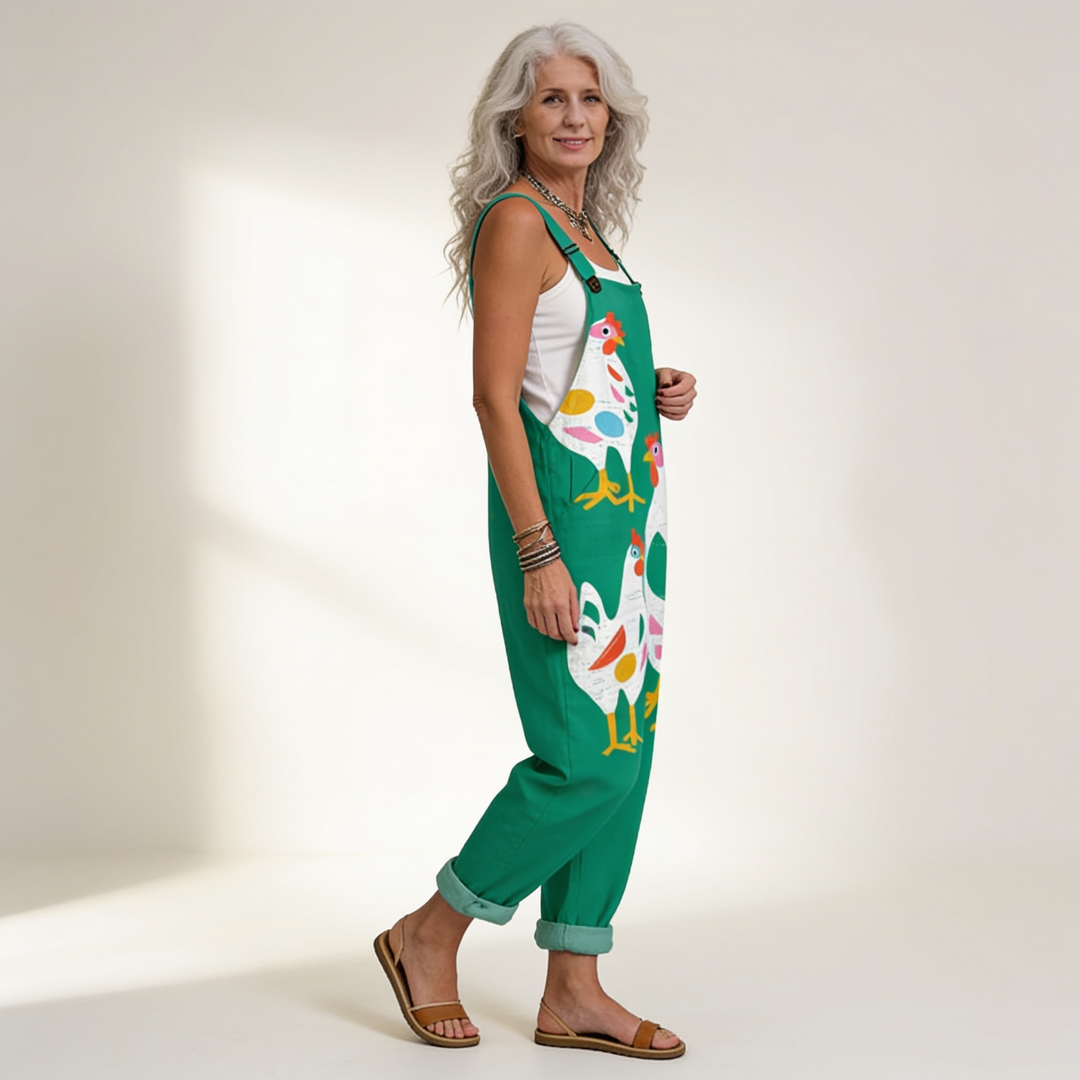 Cecilia - Abstract Hen Jumpsuit