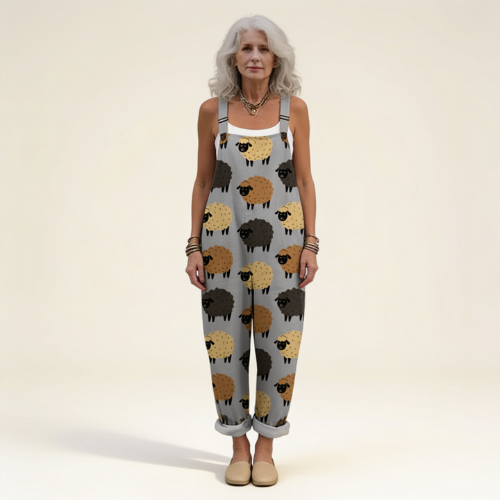 Gwendolyn - Playful Sheep Jumpsuit