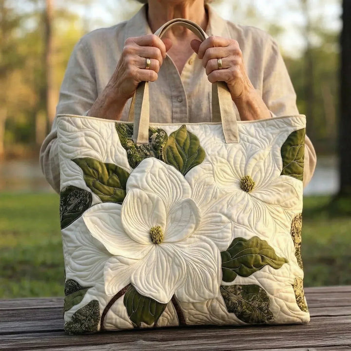 White Lilies Handmade Bag