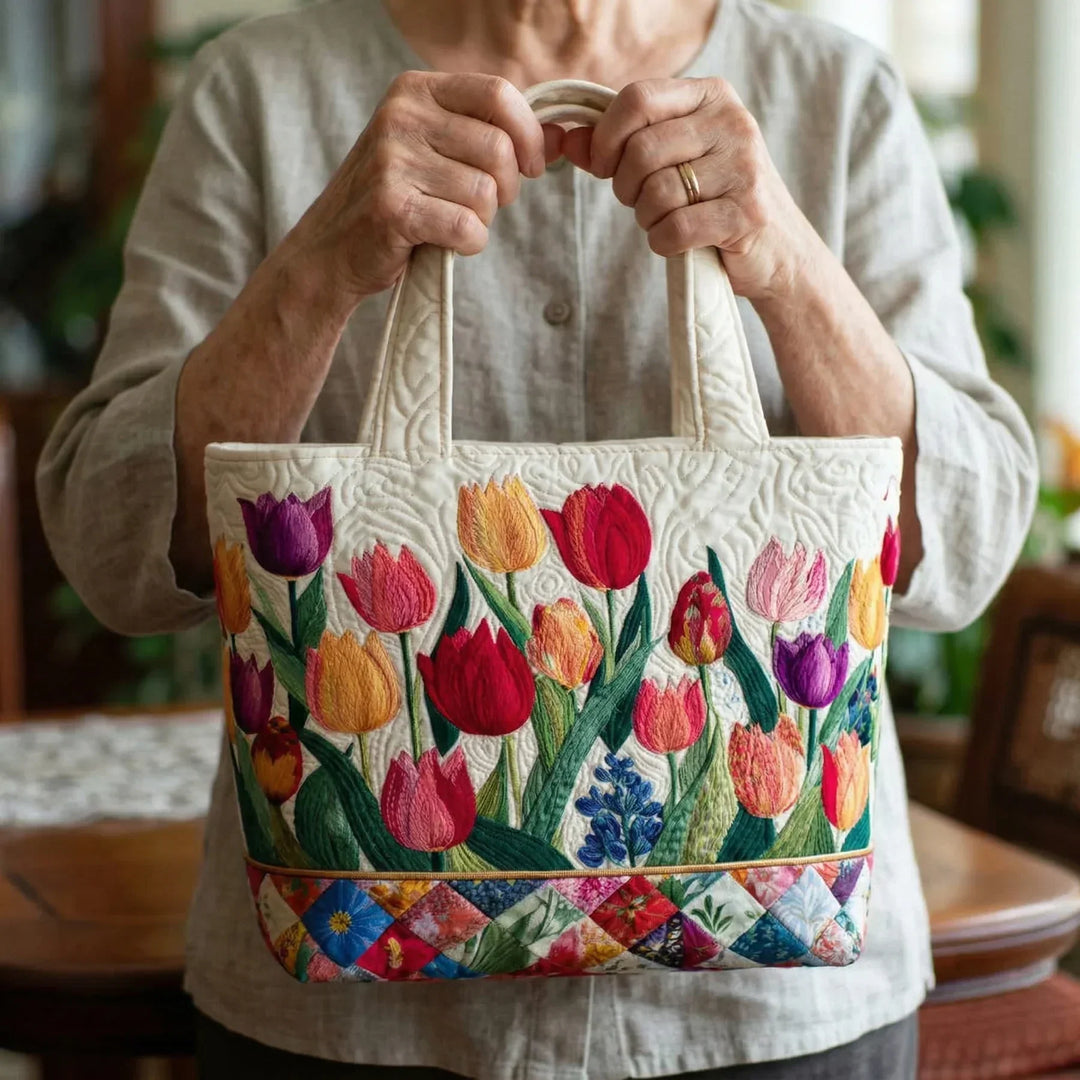 Tulip Garden Handmade Bag