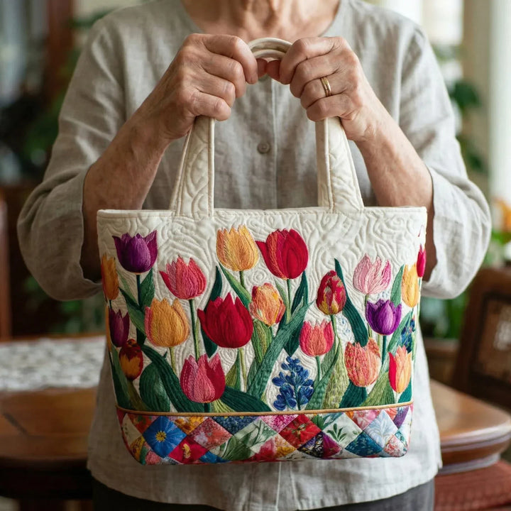 Tulip Garden Handmade Bag