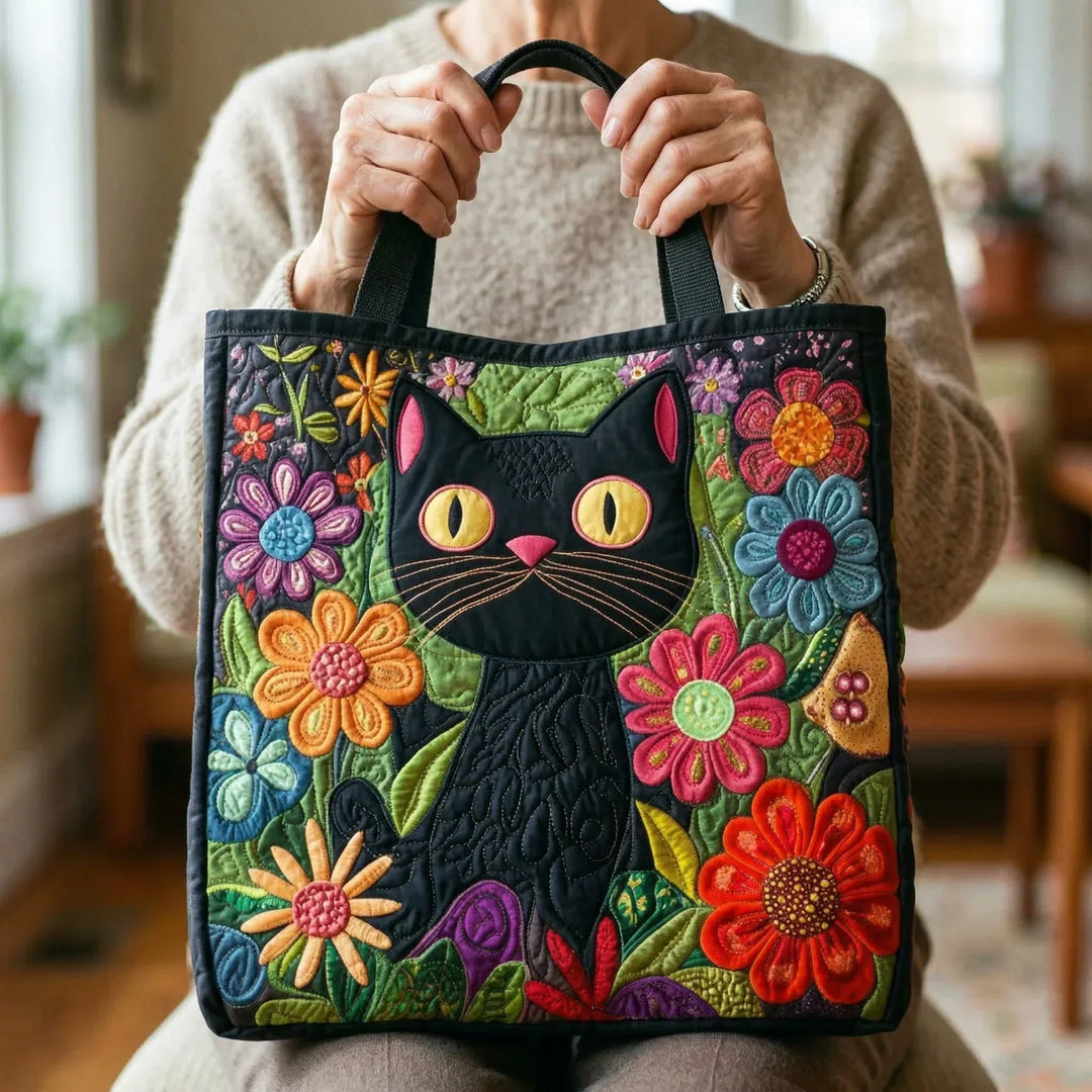 Enchanted Black Cat Handmade Bag