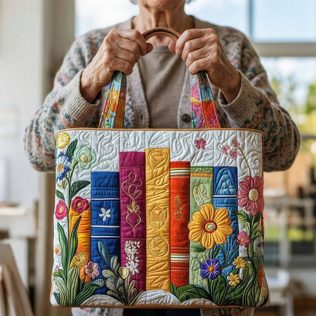 Floral Library Handmade Bag