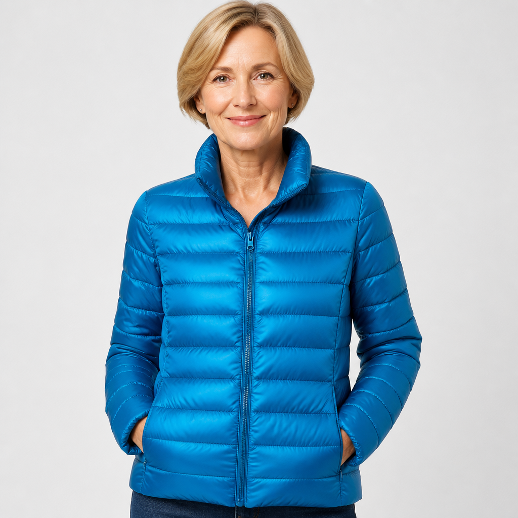 Deborah - Sky Blue Puffer Jacket