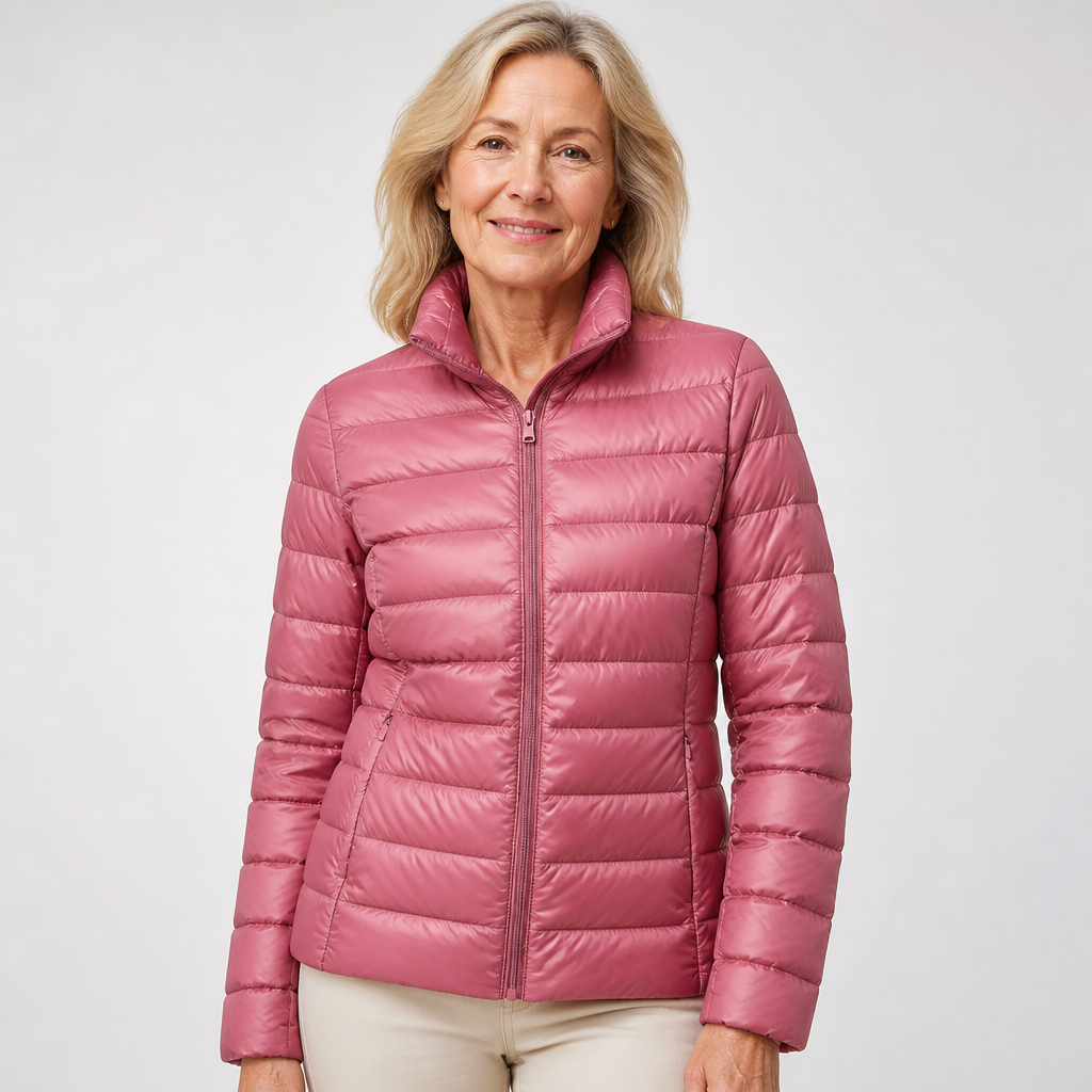 Marie - Salmon Puffer Jacket