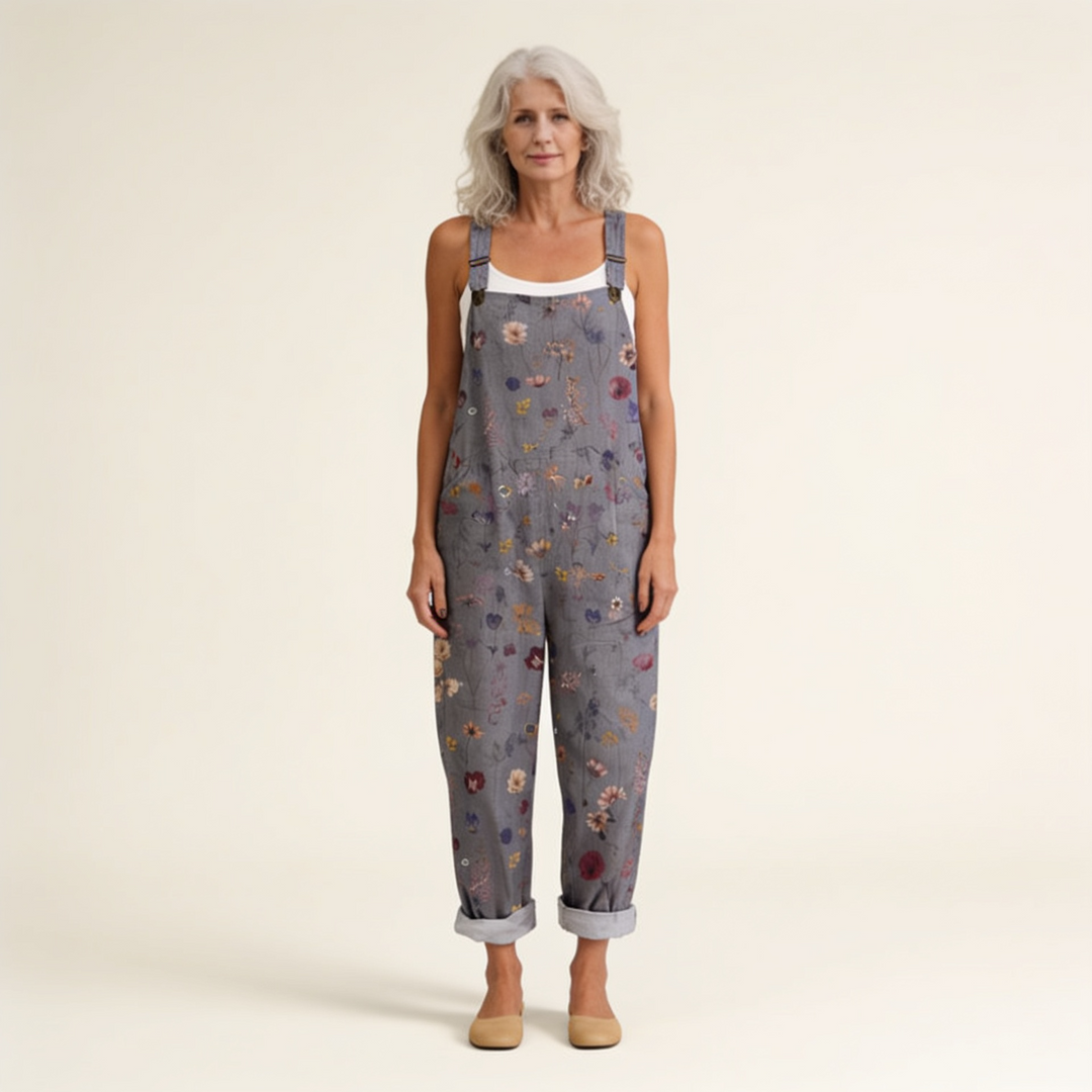 Fiona - Subtle Grey Floral Motif