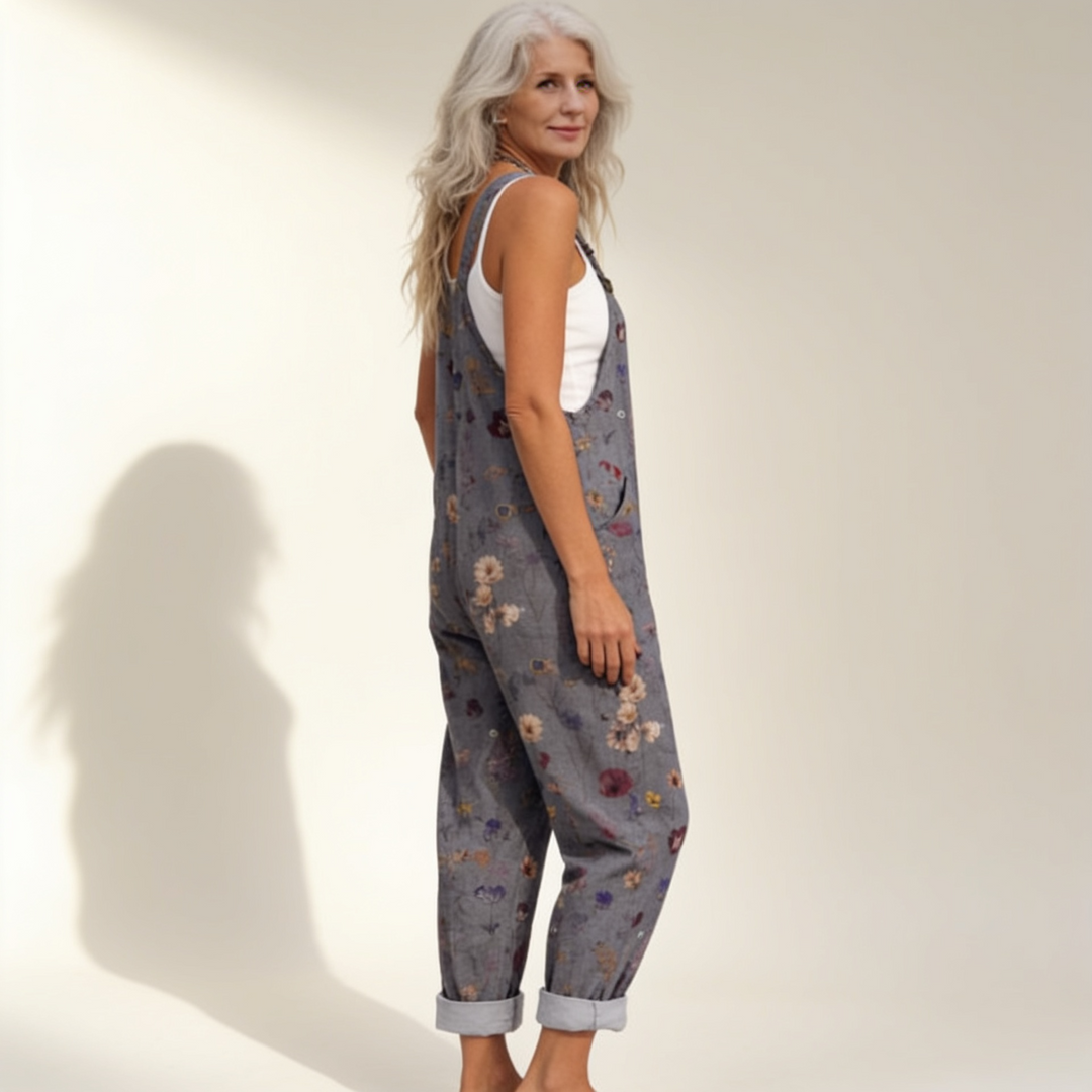 Fiona - Subtle Grey Floral Motif