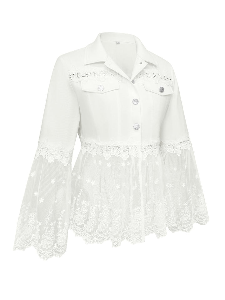 Addison - Lace-Panel Jacket
