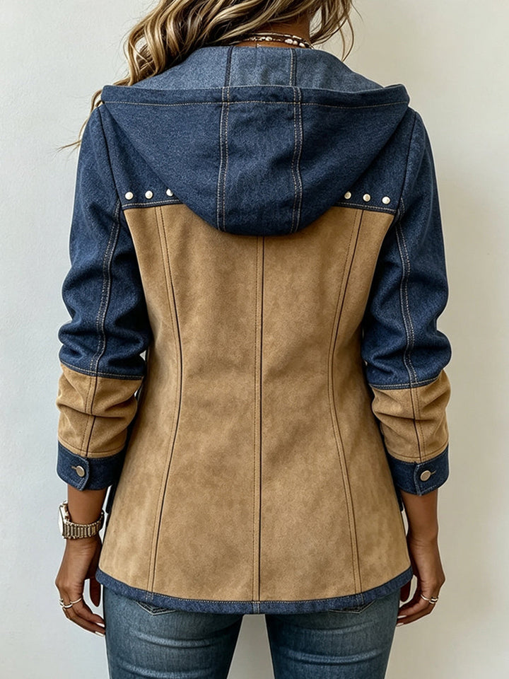 Ava - Patchwork Hooded Jacket