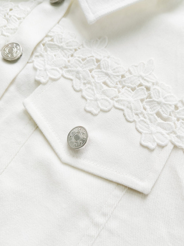 Addison - Lace-Panel Jacket