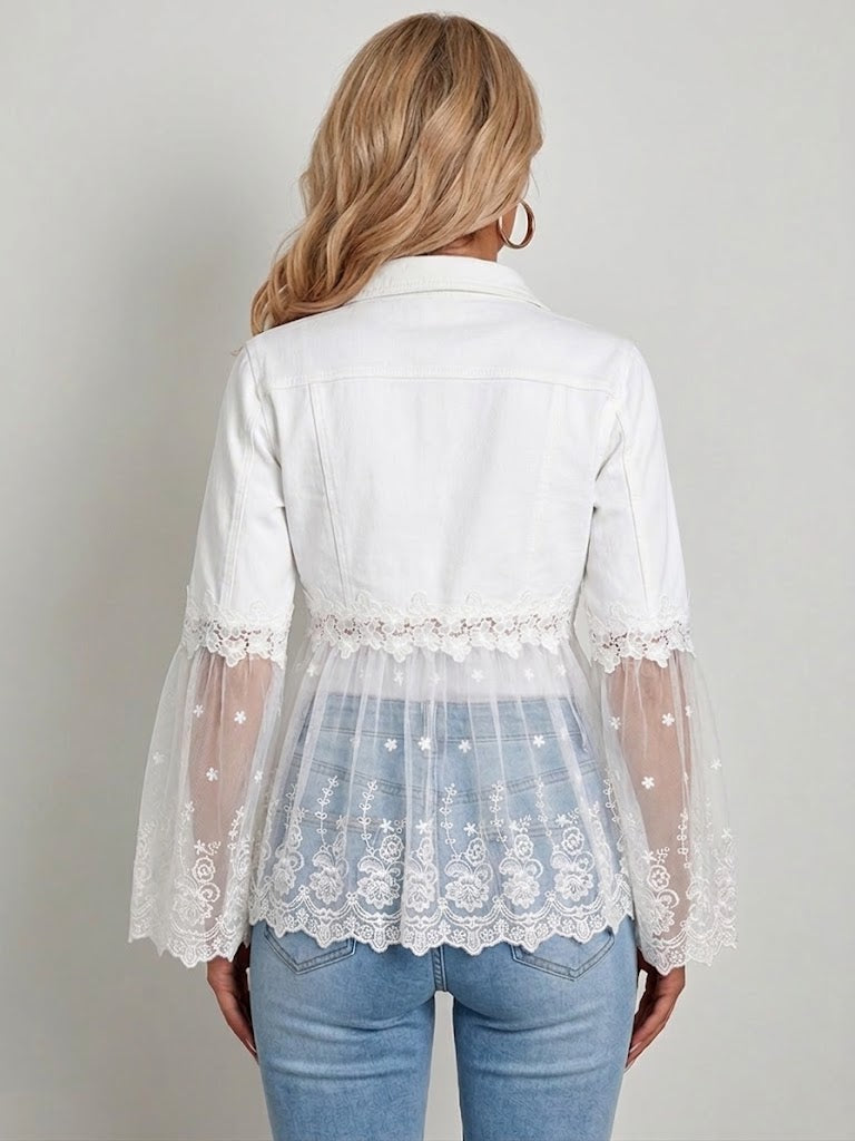 Addison - Lace-Panel Jacket